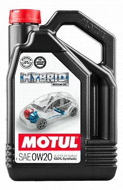 Масло Motul Hybrid 0W20 моторное синтетическое 4 л MOTUL 107142
